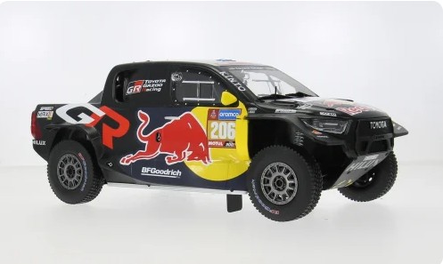Toyota GR DKR Hilux Evo T1U No.206 Rally Dakar 2025 Moraes/Monleon - 1:18